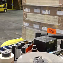 Inventory ID Label Print and Apply to Back of Pallet