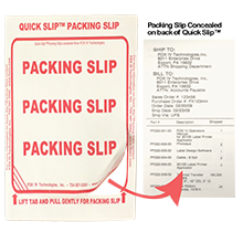 Quick Slip Packing Slip Label Print and Apply