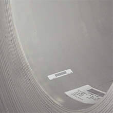 Steel coil inner roll print and apply labeling
