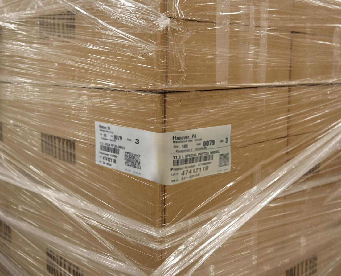 Corner Wrap Pallet Label